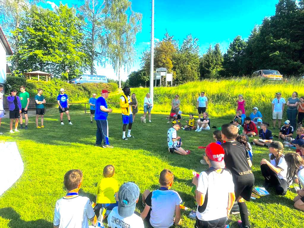 Speaking to young players in Germany